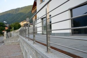Parapetto ferro acciaio inox trento