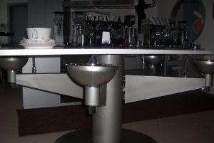 Tavolini metallo acciaio inox